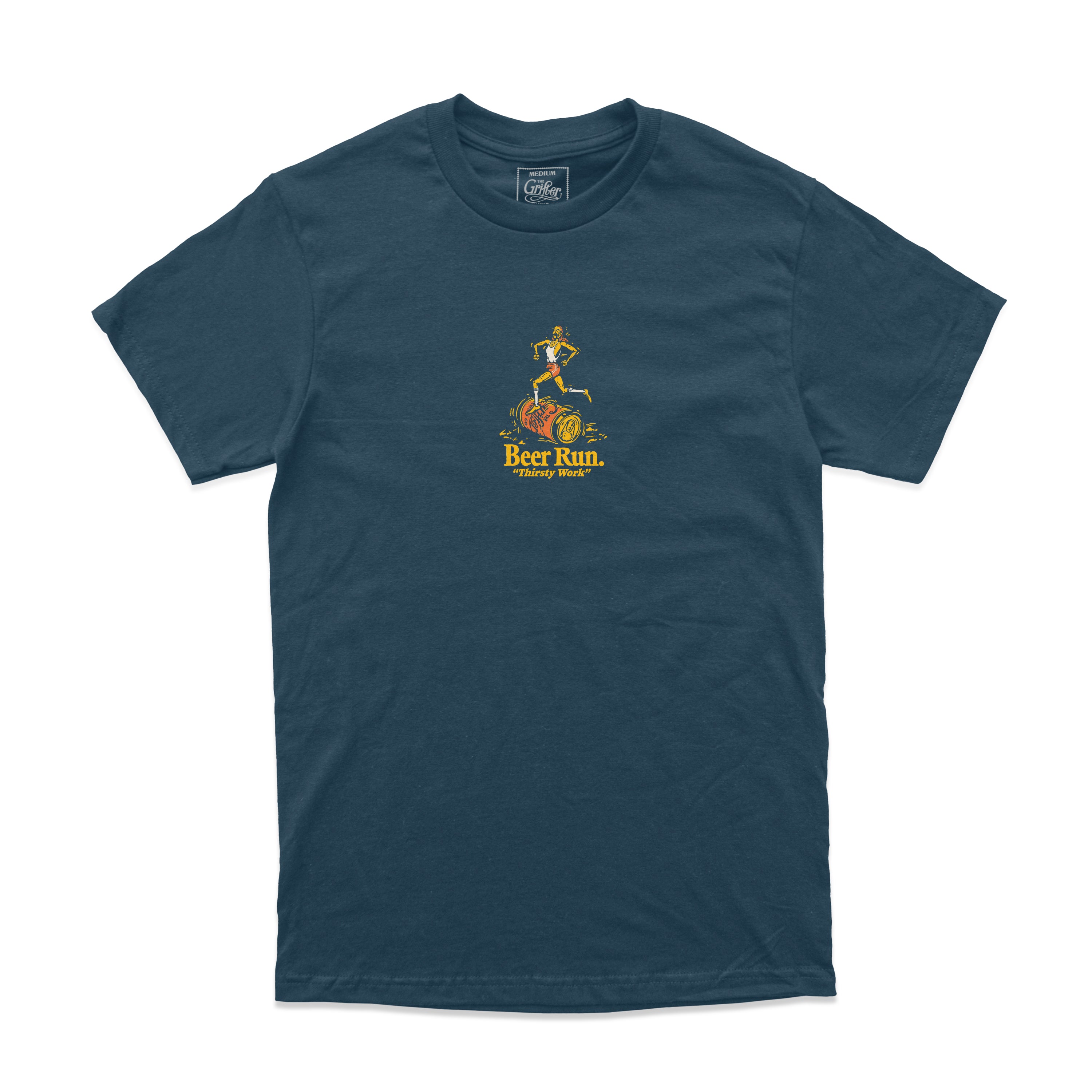 BEER RUN TEE - NAVY - The Grifter Brewing Co