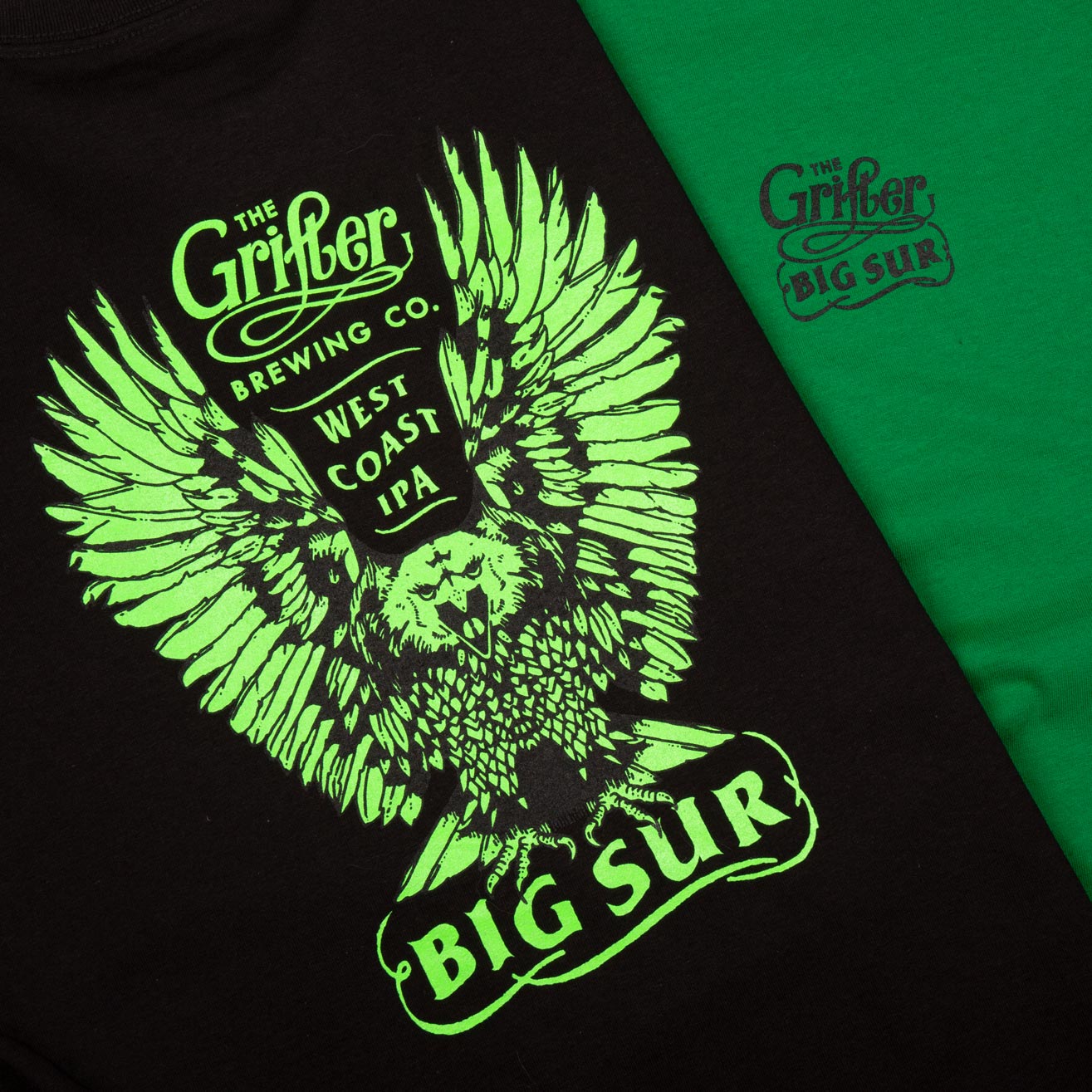 BIG SUR TEE- BLACK - The Grifter Brewing Co