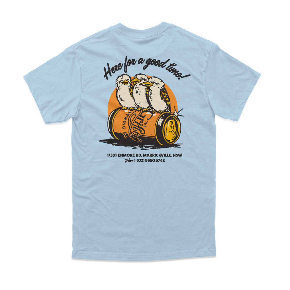 
            
                Load image into Gallery viewer, GOOD TIMES TEE - LIGHT BLUE
            
        