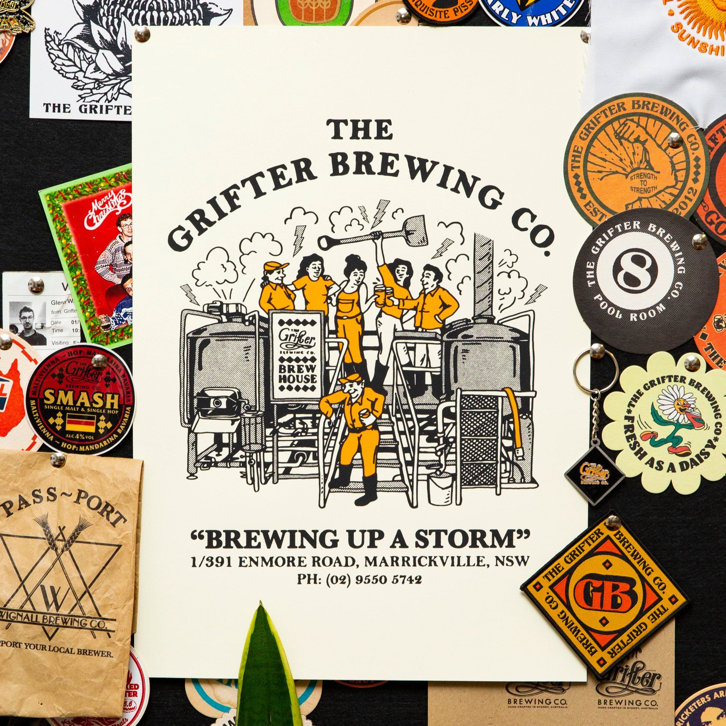 BREWING UP A STORM POSTER - The Grifter Brewing Co