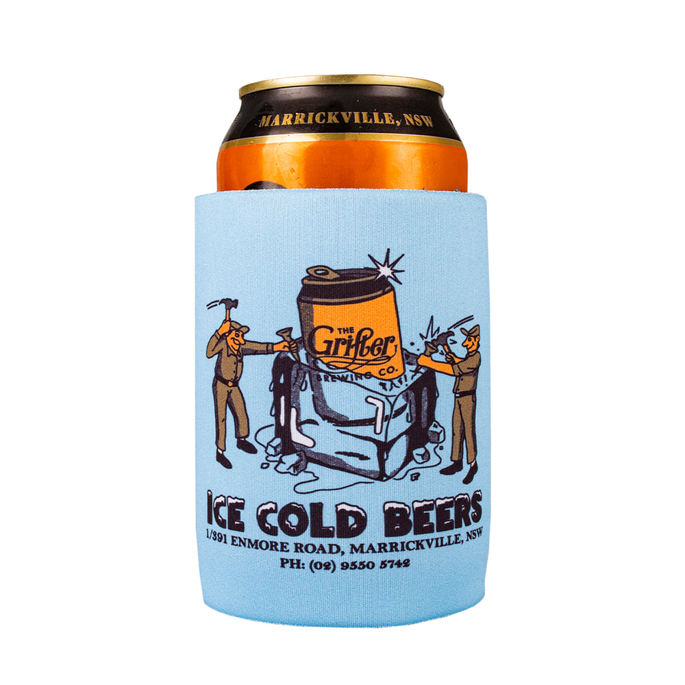 ICE COLD BEERS STUBBY COOLER
