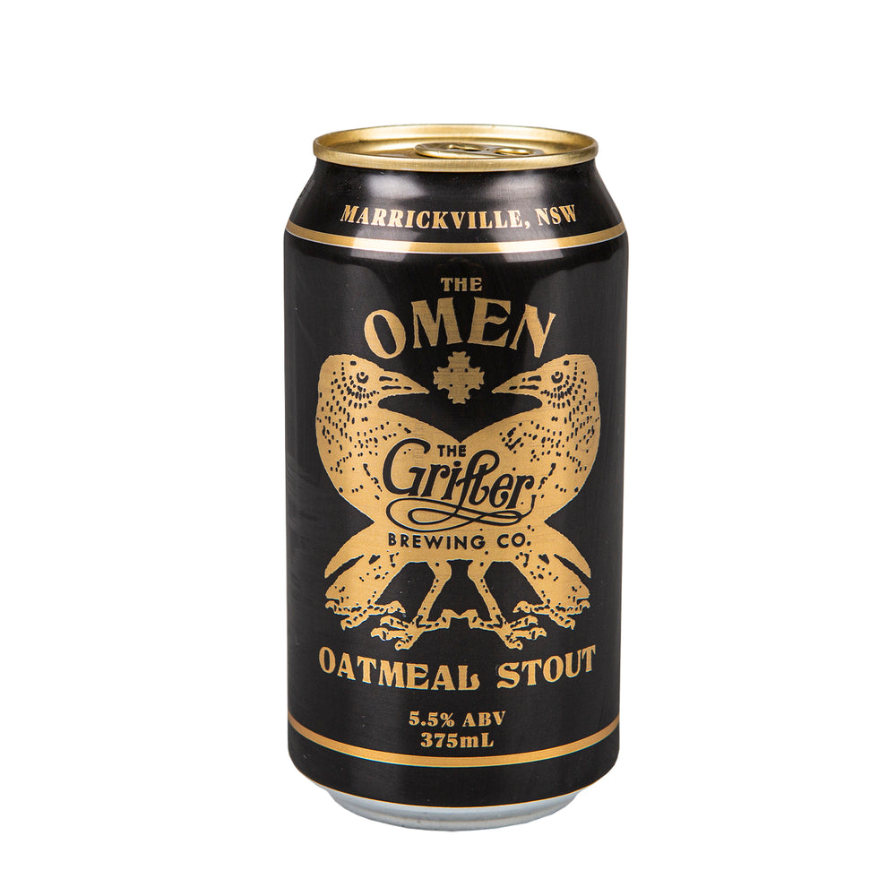 
            
                Load image into Gallery viewer, THE OMEN OATMEAL STOUT 375ML CANS (CASE OF 24)
            
        