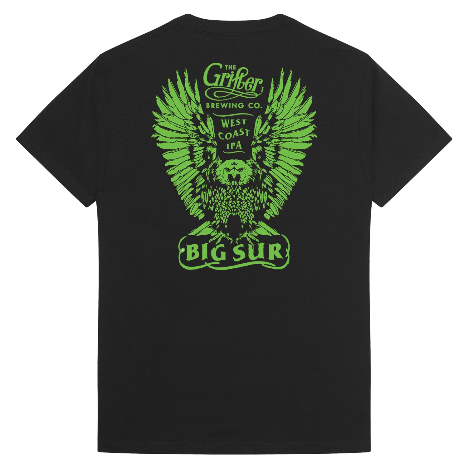BIG SUR TEE- BLACK - The Grifter Brewing Co