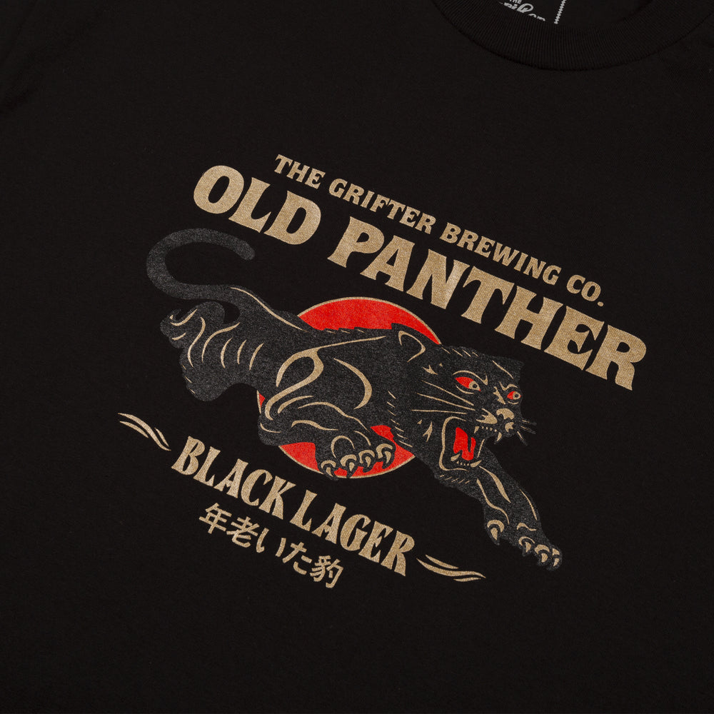 OLD PANTHER TEE - BLACK