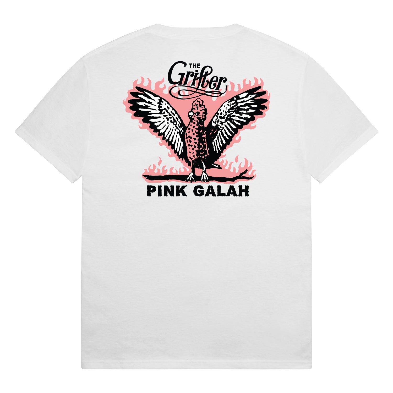 PINK GALAH WHITE TEE - WHITE - The Grifter Brewing Co